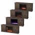 Yardlynn Color Changing Fireplace Console w/ Media Storage