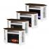 Dilvon Color Changing Fireplace w/ Media Storage