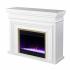 Bevonly White Color Changing Fireplace