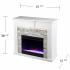 Bondale Color Changing Fireplace w/ Faux Stone Surround