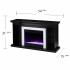 Henstinger Color Changing Fireplace w/ Bookcase - Black