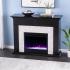 Torlington Color Changing Marble Tiled Fireplace - Black