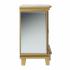 Toppington Mirrored Electric Fireplace - Gold