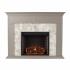 Torlington Marble Tiled Electric Fireplace - Gray