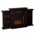 Tennyson Electric Fireplace w/ Bookcases - Espresso