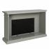 Ledgestone Fireplace with Stacked Stone - Gray