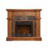 Cartwright Convertible Electric Fireplace - Mission Oak