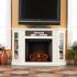Claremont Convertible Media Electric Fireplace - Ivory Thumbnail