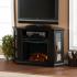 Claremont Convertible Media Electric Fireplace - Black Thumbnail