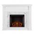 Highgate Faux Cararra Marble Electric Media Fireplace