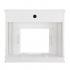 Highgate Faux Cararra Marble Electric Media Fireplace