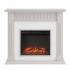 Chessing Penny-Tiled Base Electric Fireplace