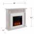 Chessing Penny-Tiled Base Electric Fireplace