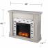 Birkover Base Electric Fireplace w/ Marble Surround