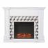 Darvingmore Base Electric Fireplace w/ Marble Surround