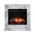 Dendale Faux Marble Electric Fireplace w/ Touch Screen