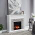 Hebbington Tiled Marble Electric Fireplace