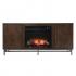 Dibbonly Touch Screen Electric Fireplace w/ Media Storage