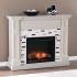 Birkover Touch Screen Electric Fireplace w/ Marble Surround