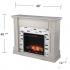 Birkover Electric Fireplace w/ Marble Surround