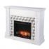 Darvingmore Touch Screen Electric Fireplace w/ Marble Surround