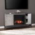 Hollesborne Touch Screen Electric Fireplace w/ Media Storage