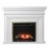 Bevonly White Electric Fireplace w/ Touch Screen Control Panel