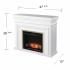 Bevonly White Electric Fireplace w/ Touch Screen Control Panel