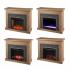 Standlon Touch Screen Electric Fireplace w/ Faux Stone Surround