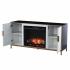 Daltaire Touch Screen Electric Fireplace w/ Media Storage