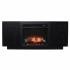 Delgrave Touch Screen Electric Media Fireplace w/ Storage - Black