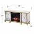 Toppington Mirrored Touch Screen Electric Fireplace - Gold