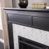 Torlington Marble Tiled Touch Screen Electric Fireplace - Black
