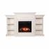 Tennyson Touch Screen Electric Fireplace w/ Bookcases