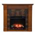 Elkmont Faux Stone Touch Screen Electric Fireplace