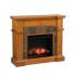 Cartwright Corner Convertible Electric Fireplace w/ Faux Stone Surround