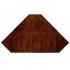 Claremont Electric Corner Touch Screen Fireplace w/ Storage - Brown Mahogany