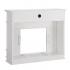 Highgate Faux Cararra Marble Electric Media Fireplace - White