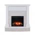 Jacksdale Touch Screen Electric Media Fireplace w/ Faux Stone