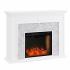 Torlington Tiled Marble Fireplace Mantel w/ Alexa Firebox