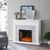 Torlington Tiled Marble Fireplace Mantel w/ Smart Firebox