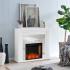 Stadderly Mirrored Fireplace w/ Smart Firebox