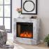 Dendale Faux Marble Fireplace w/ Smart Firebox