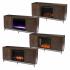 Dibbonly Alexa Smart Fireplace w/ Media Storage