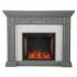 Dakesbury Smart Fireplace w/ Faux Stone