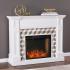 Darvingmore Alexa Smart Fireplace w/ Marble Surround