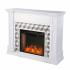 Darvingmore Smart Fireplace w/ Marble Surround