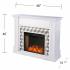 Darvingmore Alexa Smart Fireplace w/ Marble Surround