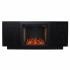 Delgrave Smart Fireplace w/ Media Storage - Black