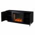 Delgrave Smart Fireplace w/ Media Storage - Black